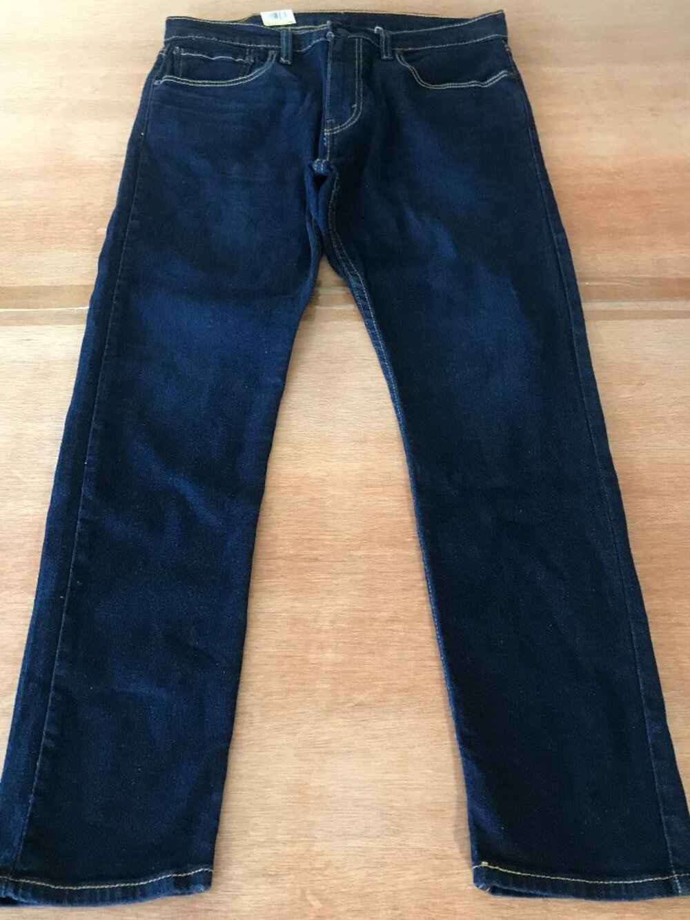 Levi's 512 Slim Fit Taper Jeans Men 36x28 Mid Rise Blue Dark Wash Stretch 19876